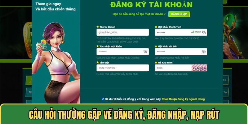 Câu hỏi thường gặp về tài khoản